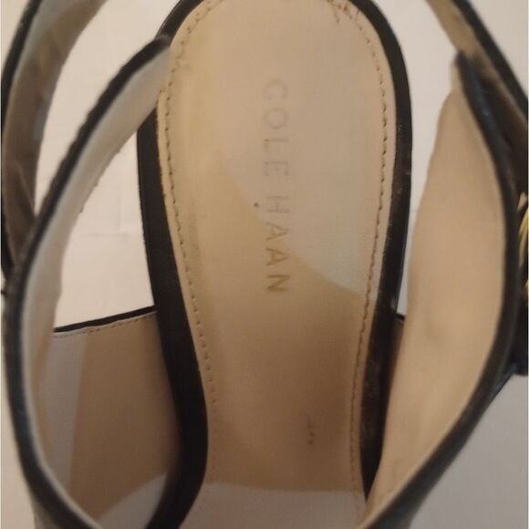 🆕Cole Haan Block Heel Sandals, Blk - Picture 6 of 7